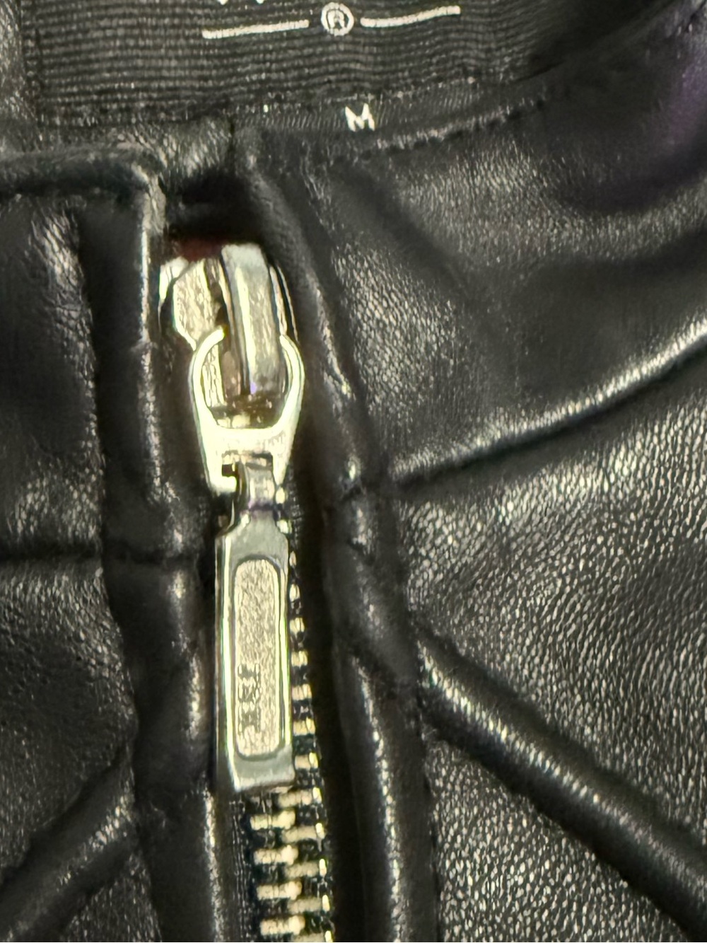 Mossimo Black Leather Jacket Medium - Picture 6 of 6